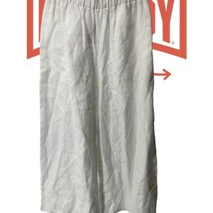 Reformation Cream Elastic Waist Pants